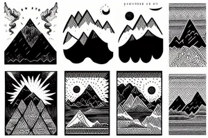 mountains tattoo idea