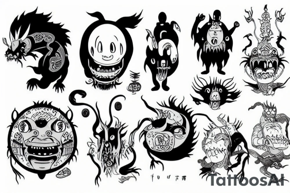 Spirited away monster tattoo idea