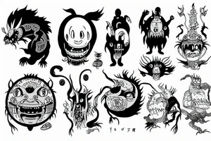 Spirited away monster tattoo idea