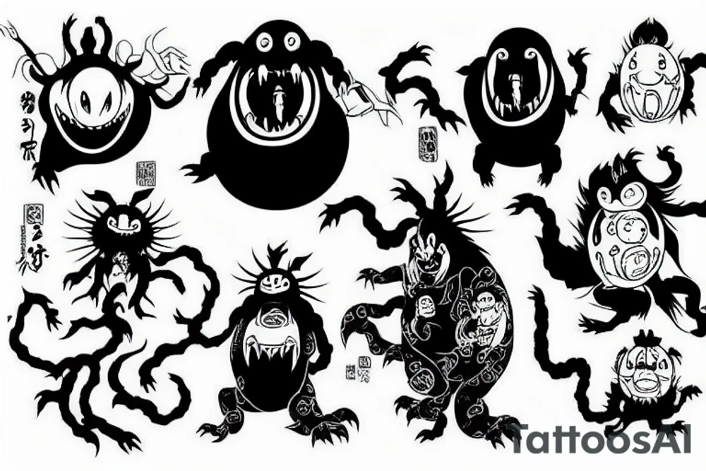 Spirited away monster tattoo idea