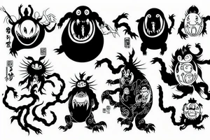 Spirited away monster tattoo idea