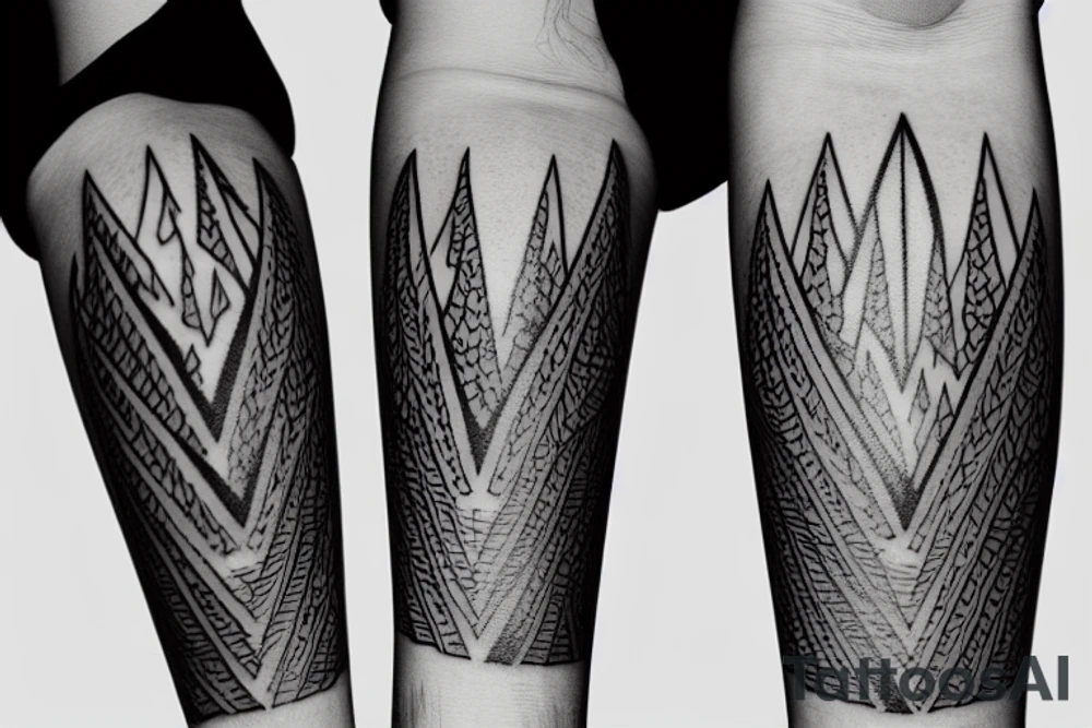 mountain range tattoo idea