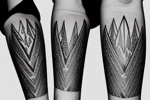 mountain range tattoo idea