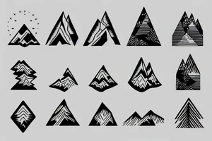 mountain range tattoo idea