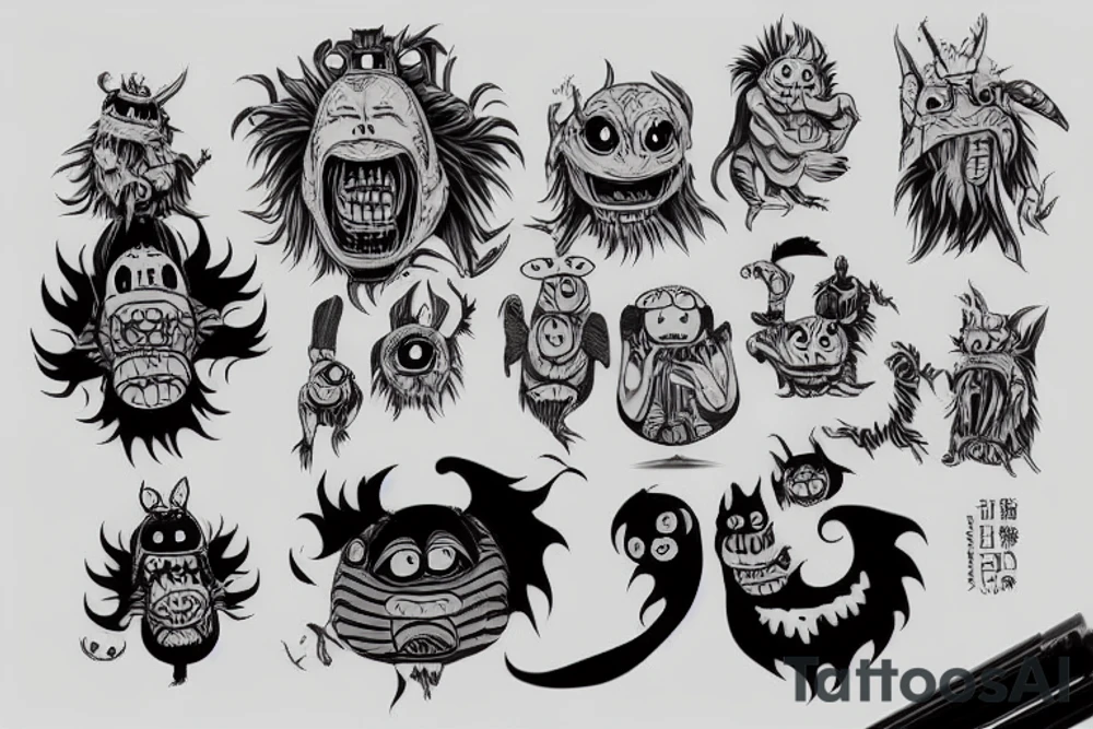 Spirited away monster tattoo idea