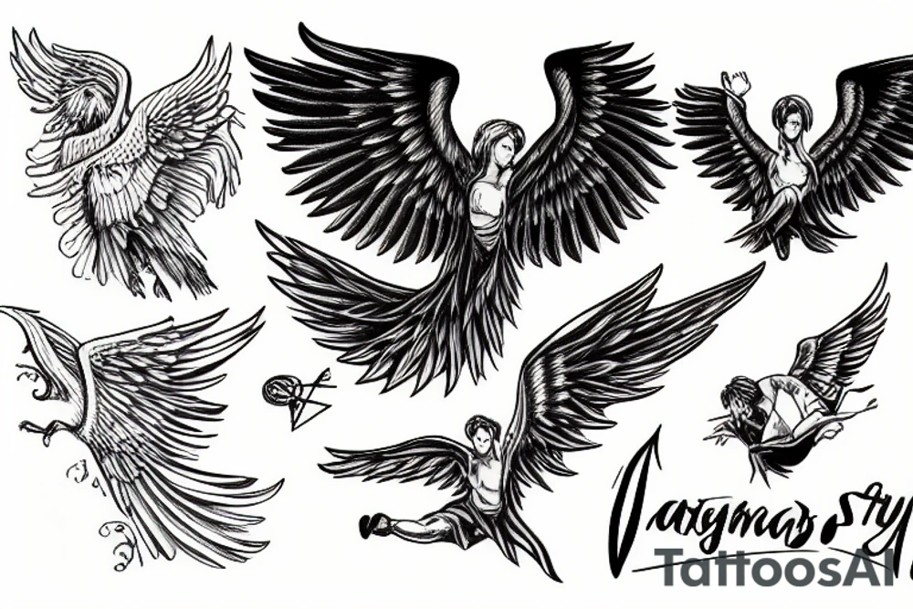 icarus flying tattoo idea