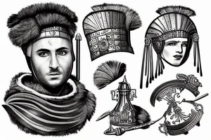 Roman centurion tattoo idea