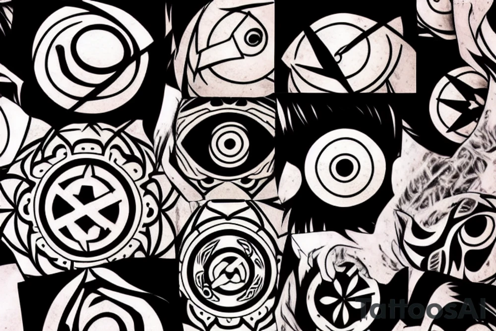 itachi sharingan tattoo idea