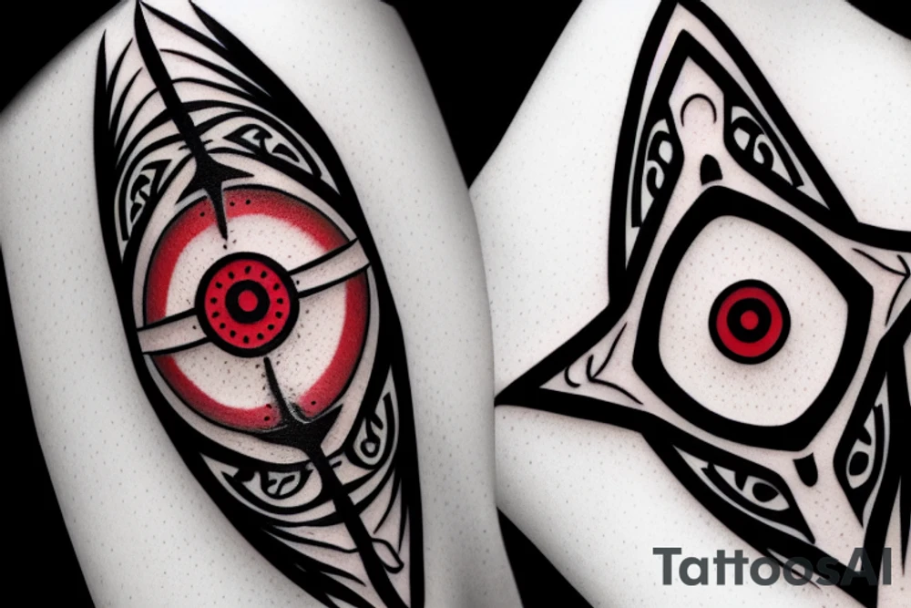 itachi sharingan tattoo idea
