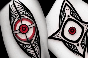 itachi sharingan tattoo idea