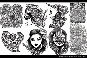 Divine feminine womb tattoo idea