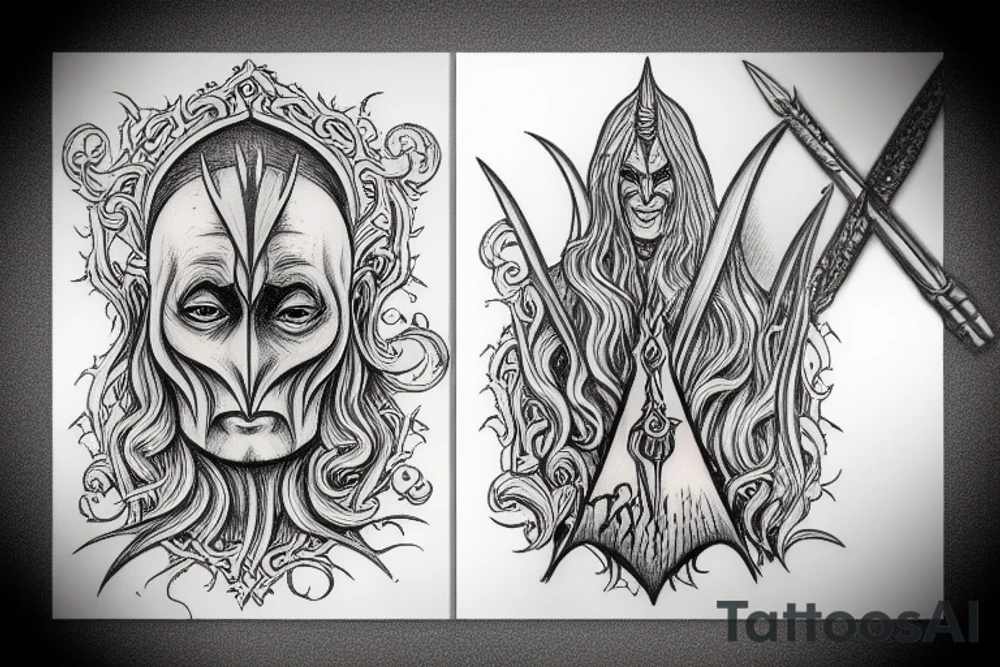 Sauron from The Lord of the rings tattoo idea