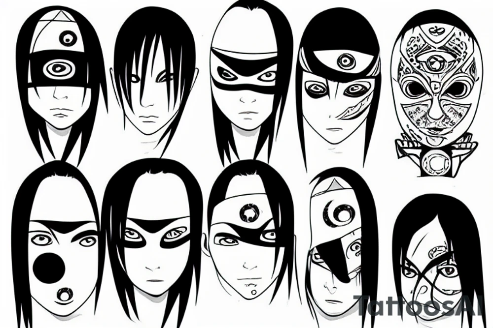 itachi eye tattoo idea