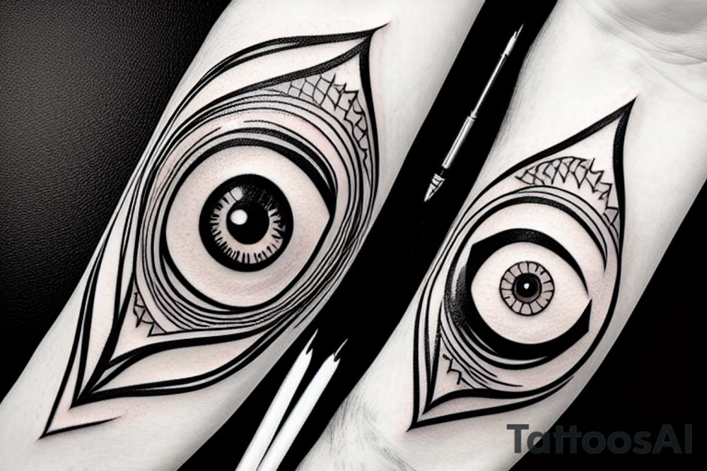 itachi eye tattoo idea