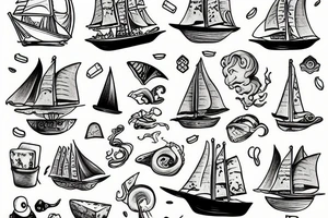 Sailing the seas of cheese. tattoo idea
