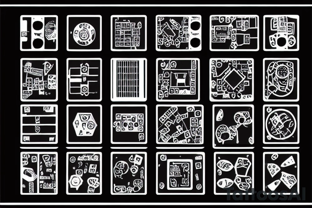 a printed circuit board tattoo idea