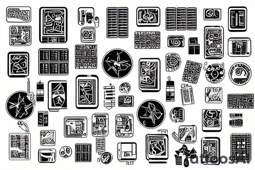 circuit board tattoo idea