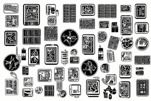 circuit board tattoo idea