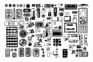 circuit board tattoo idea
