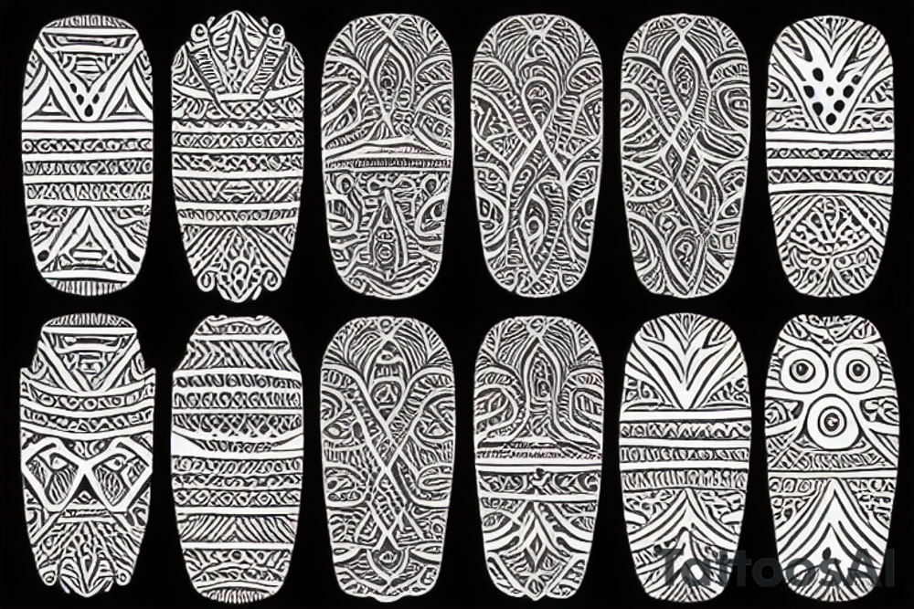 hena pattern tattoo idea