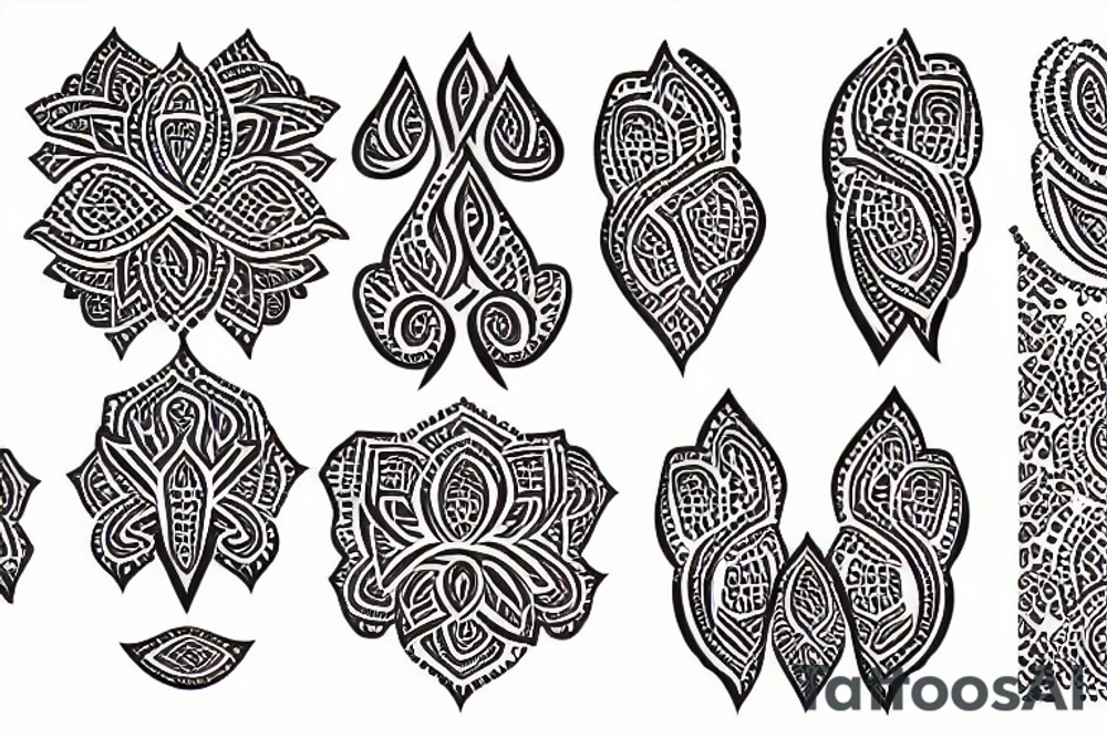 hena pattern tattoo idea