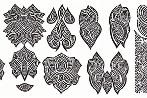 hena pattern tattoo idea