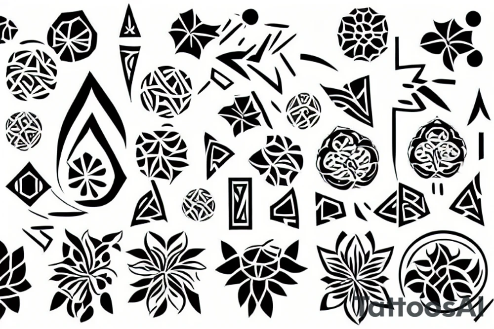 hena pattern tattoo idea