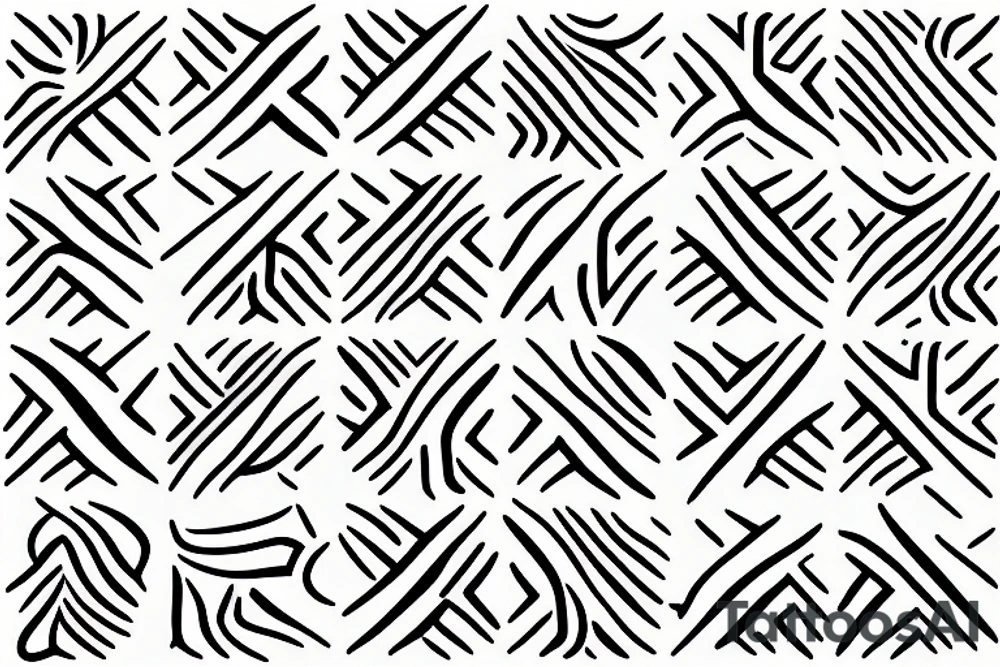 hena pattern tattoo idea