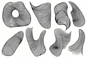 two curved lines tattoo idea