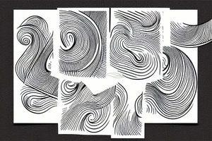 two curved lines next to each other not intersecting tattoo idea