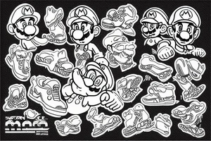 Super Mario on a road cycle tattoo idea