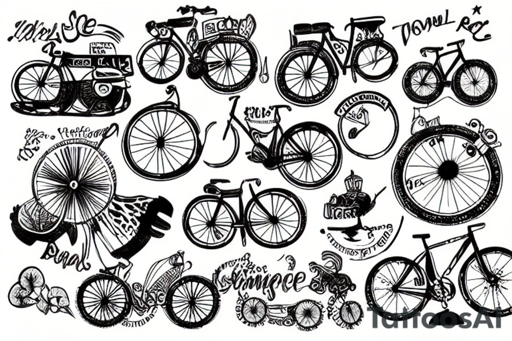 Tour de France, but in Cologne tattoo idea