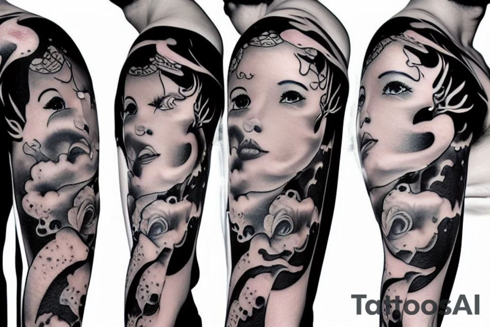 rain clouds tattoo idea