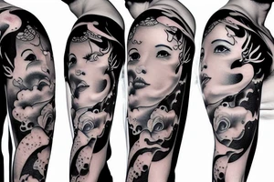 rain clouds tattoo idea