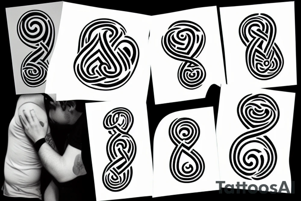 Triskelion minimalist tattoo idea
