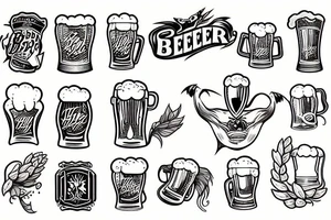 Beer hops tattoo idea