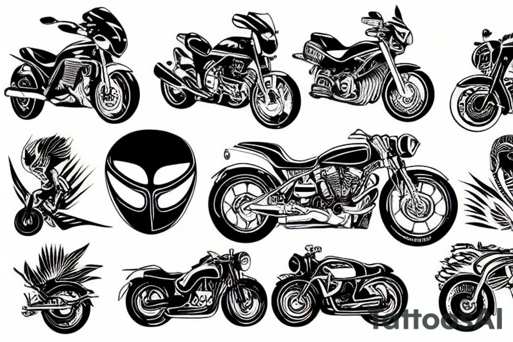 motorcycle tattoo idea