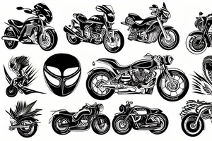 motorcycle tattoo idea