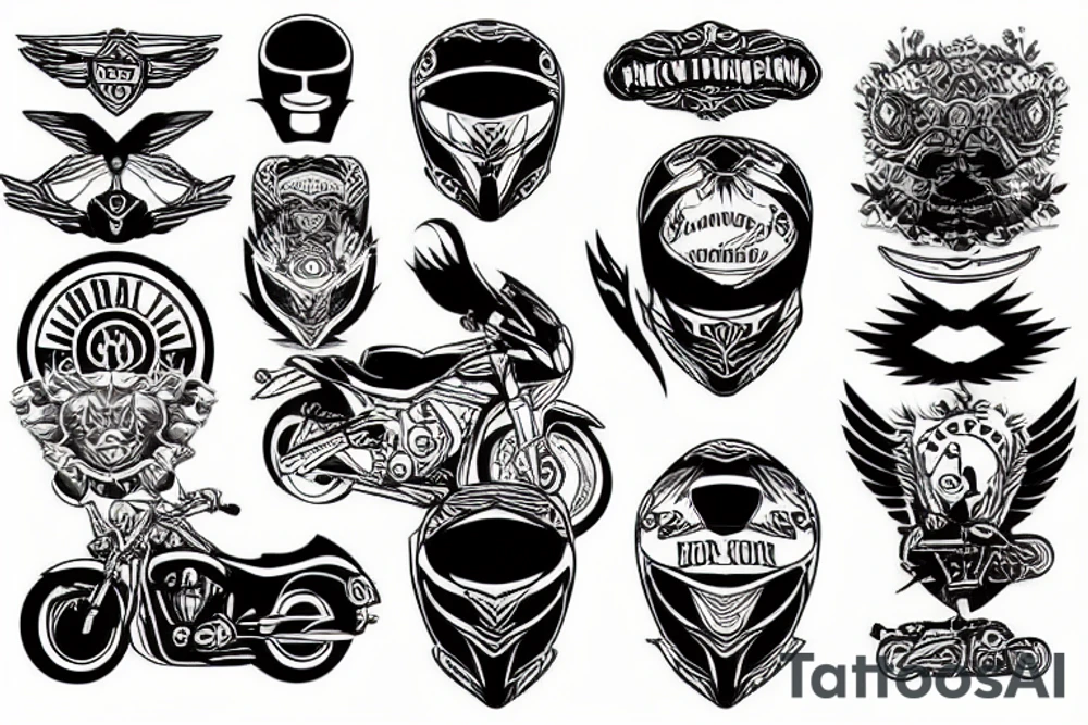 motorcycle tattoo idea
