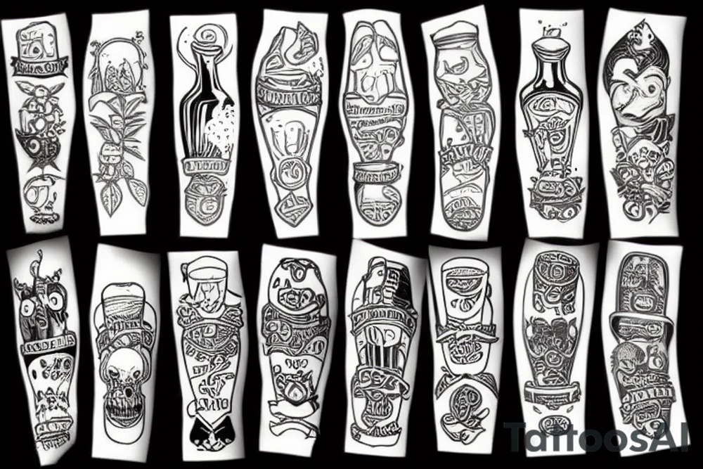 Beer hops tattoo idea
