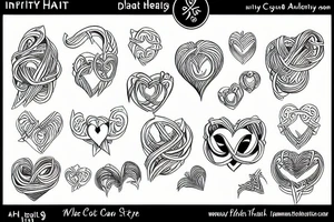 infinity heart tattoo idea