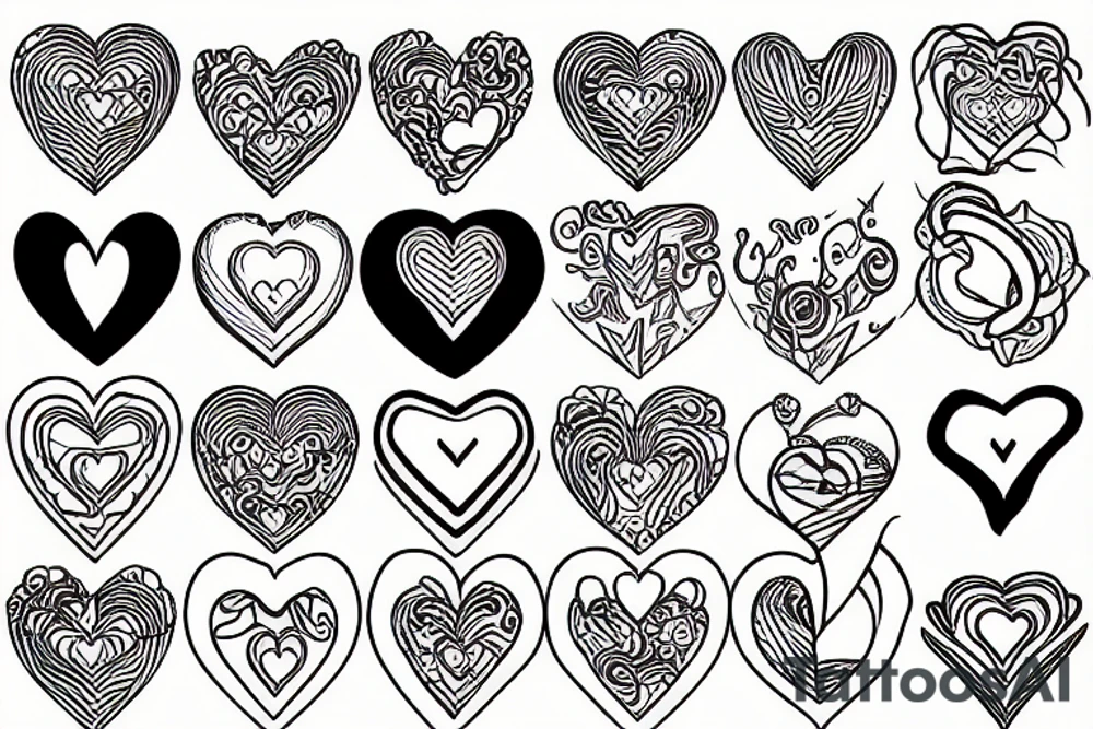 infinity heart tattoo idea