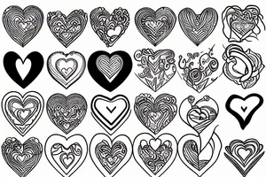 infinity heart tattoo idea