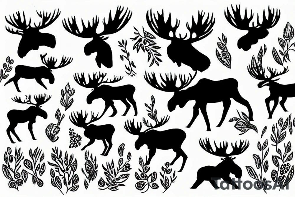 Moose tattoo idea