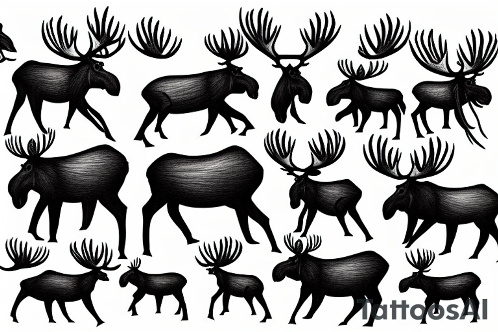 Moose tattoo idea