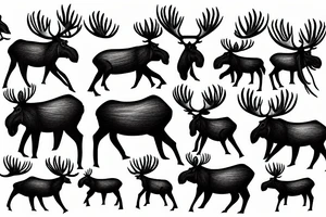 Moose tattoo idea