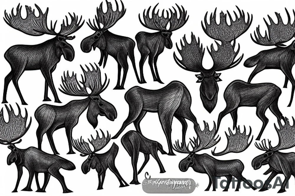 Moose tattoo idea
