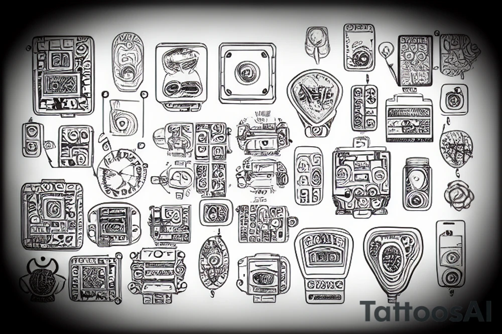 printed circuit board tattoo idea