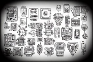 printed circuit board tattoo idea
