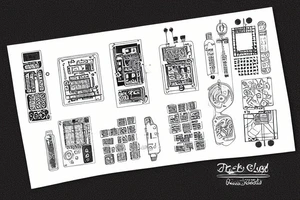 printed circuit board tattoo idea